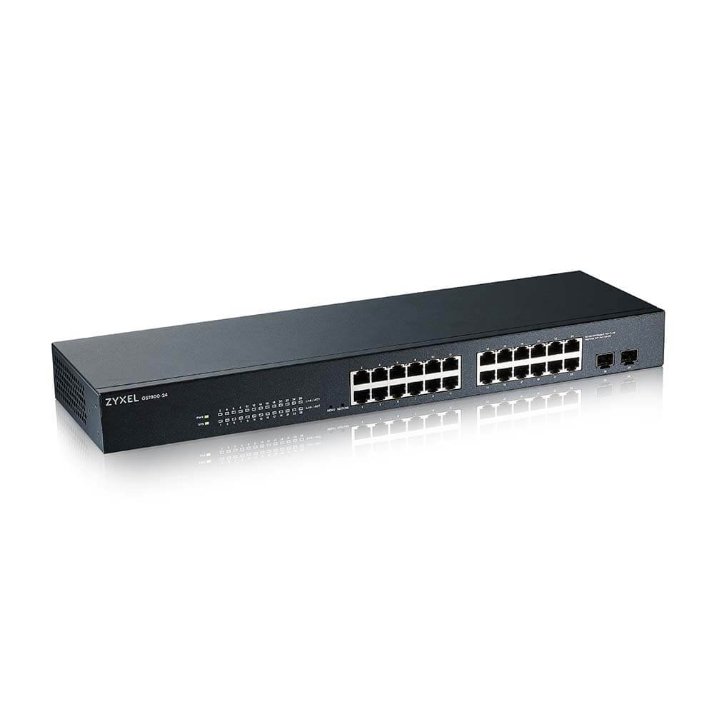 GS1900-24 - 24-port GbE Smart Managed Switch with GbE Uplink