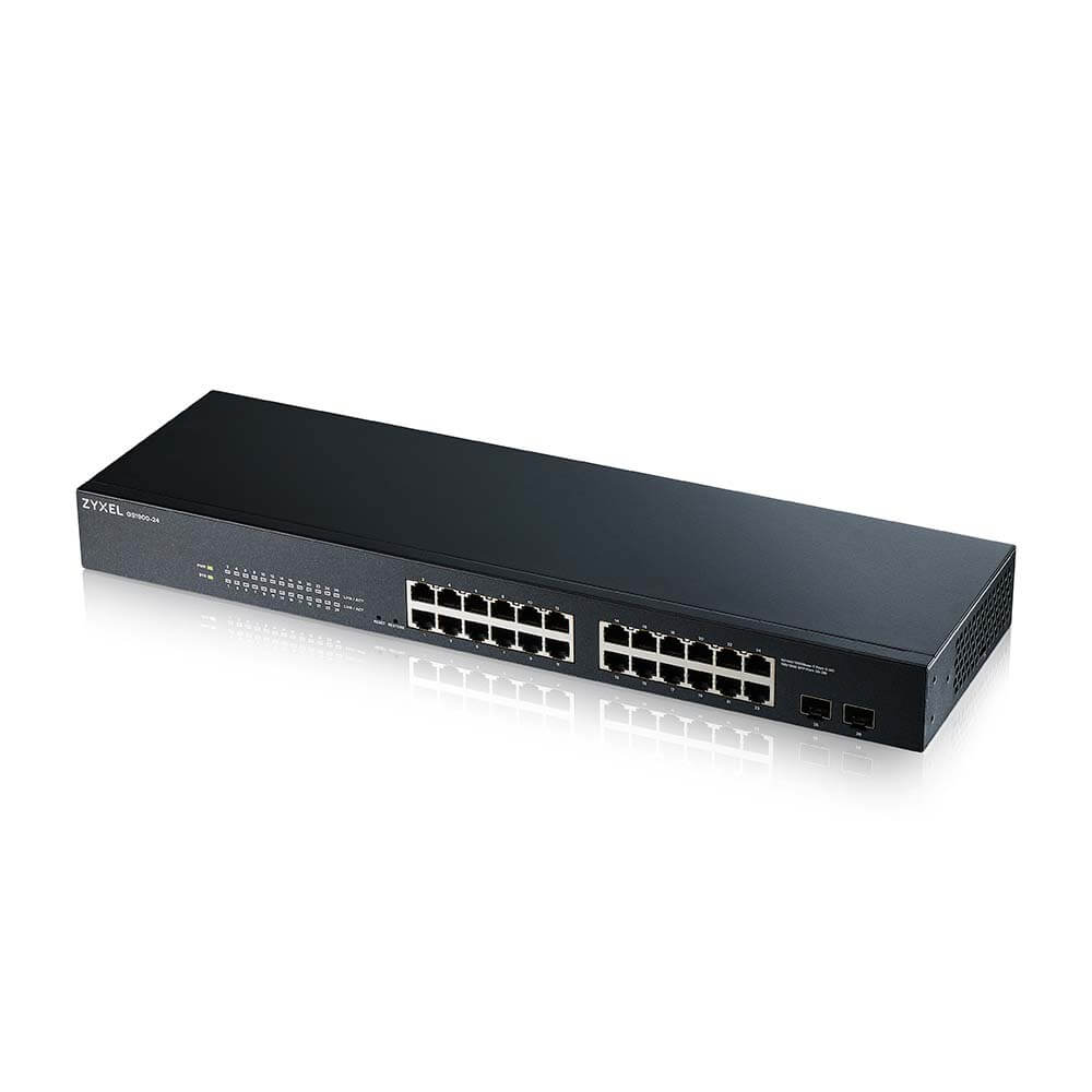 GS1900-24 - 24-port GbE Smart Managed Switch with GbE Uplink