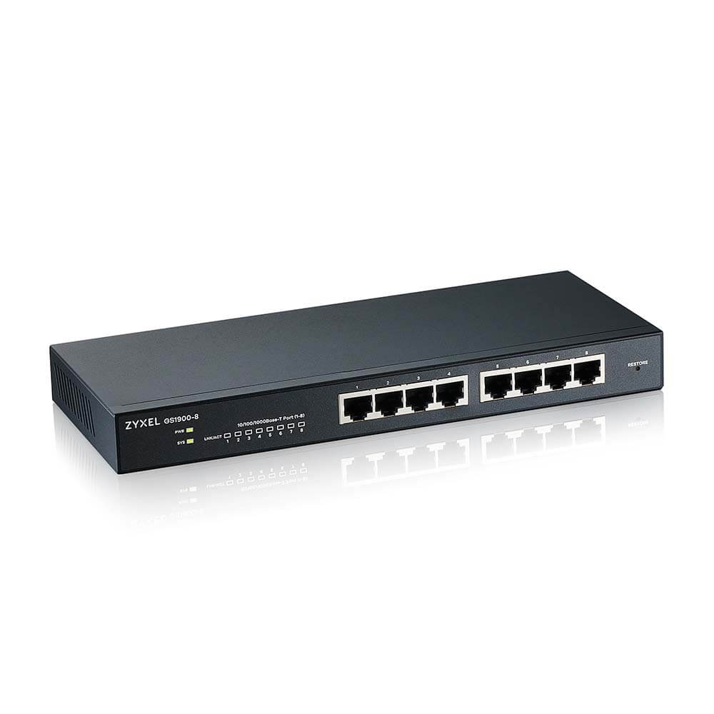 GS1900-8 - 8-port GbE Smart Managed Switch